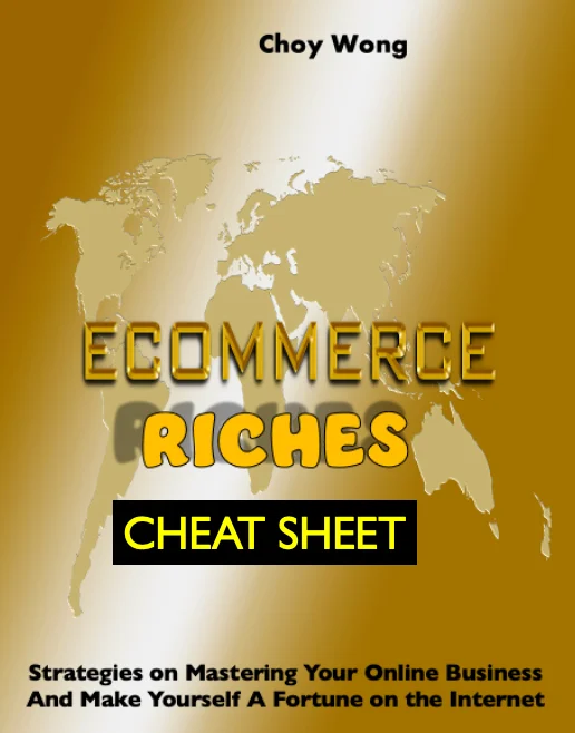 eCommerce Riches – Cheat Sheet