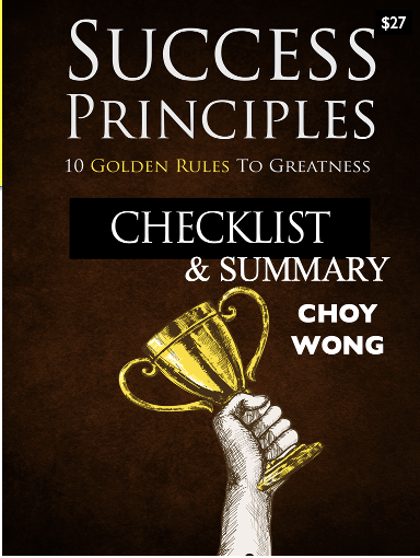 Success Principles Checklist Plus Complete Summary